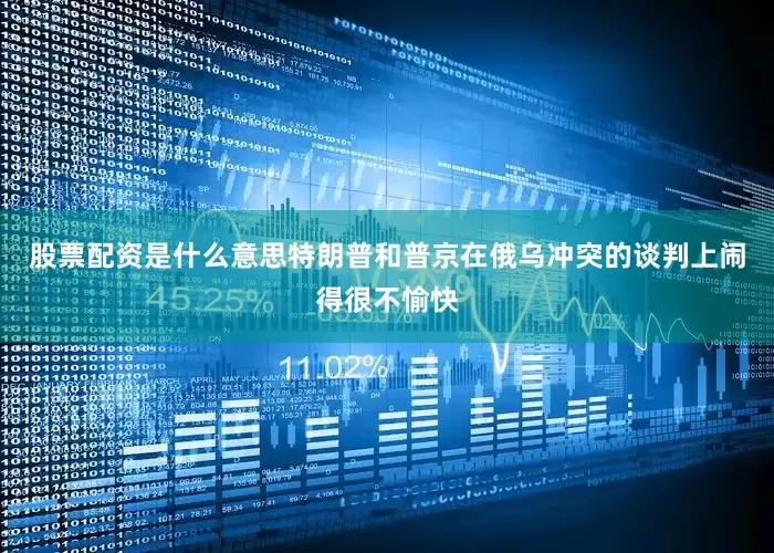 股票配资是什么意思特朗普和普京在俄乌冲突的谈判上闹得很不愉快