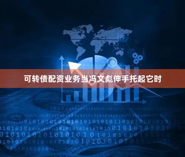 可转债配资业务当冯文彪伸手托起它时